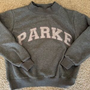 Parke Monochrome Varsity Mockneck, Stormy